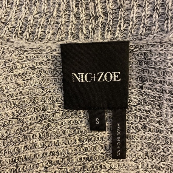 Nic + Zoe Small Multi-Color Long Sleeve Marled Open-Front Cardigan Sweater - EUC - Picture 4 of 4